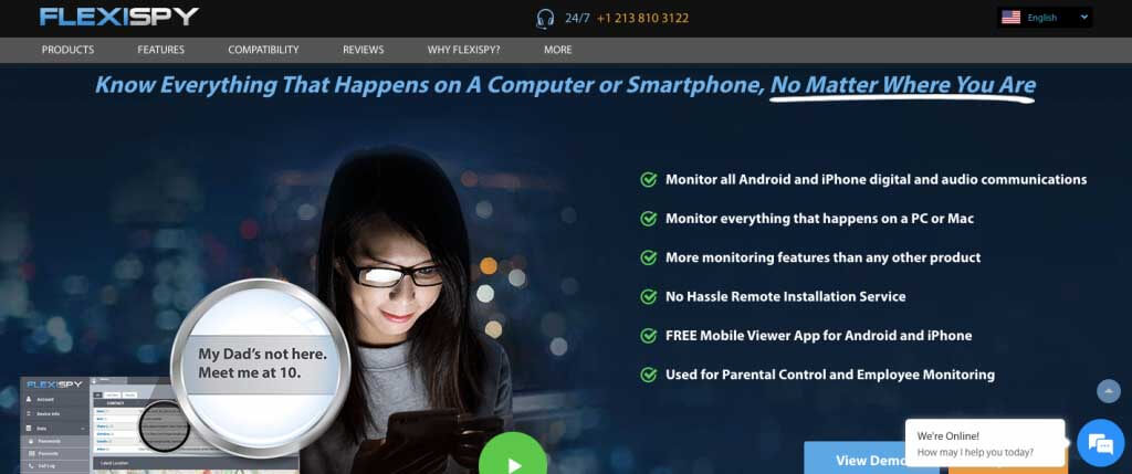 FlexiSpy Monitor Cellphones